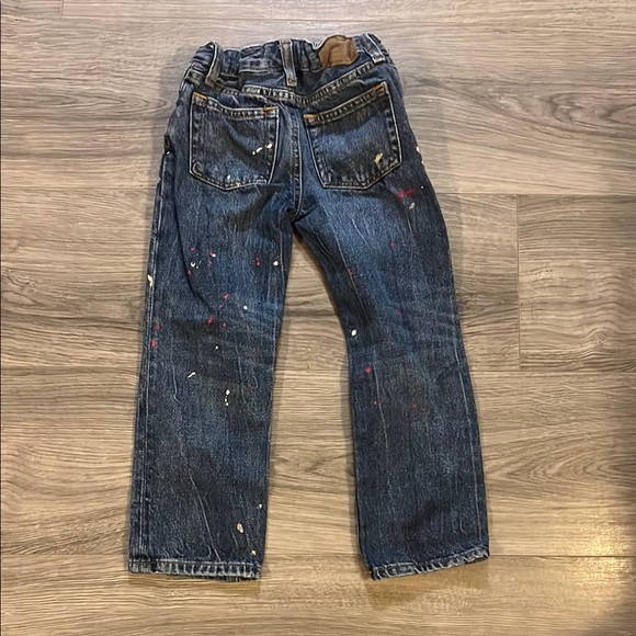 Polo by Ralph Lauren Blue and Red Paint-Splattered Jeans - Picture 3 of 6